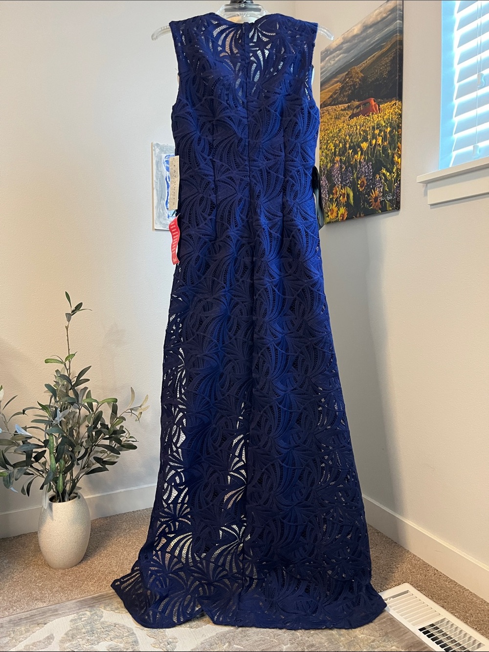NWT Kay Unger Walk Thru Gown - Picture 9 of 14